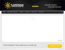 Tablet Screenshot of luminous-usa.com